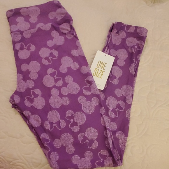 LuLaRoe Pants - NWT OS DISNEY LULAROE LEGGINGS MICKEY AND MINNIE